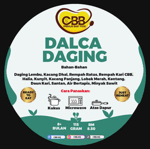 CBB: Ready-to-eat Lauk Kurma, Dalca, Rendang, Ayam Merah